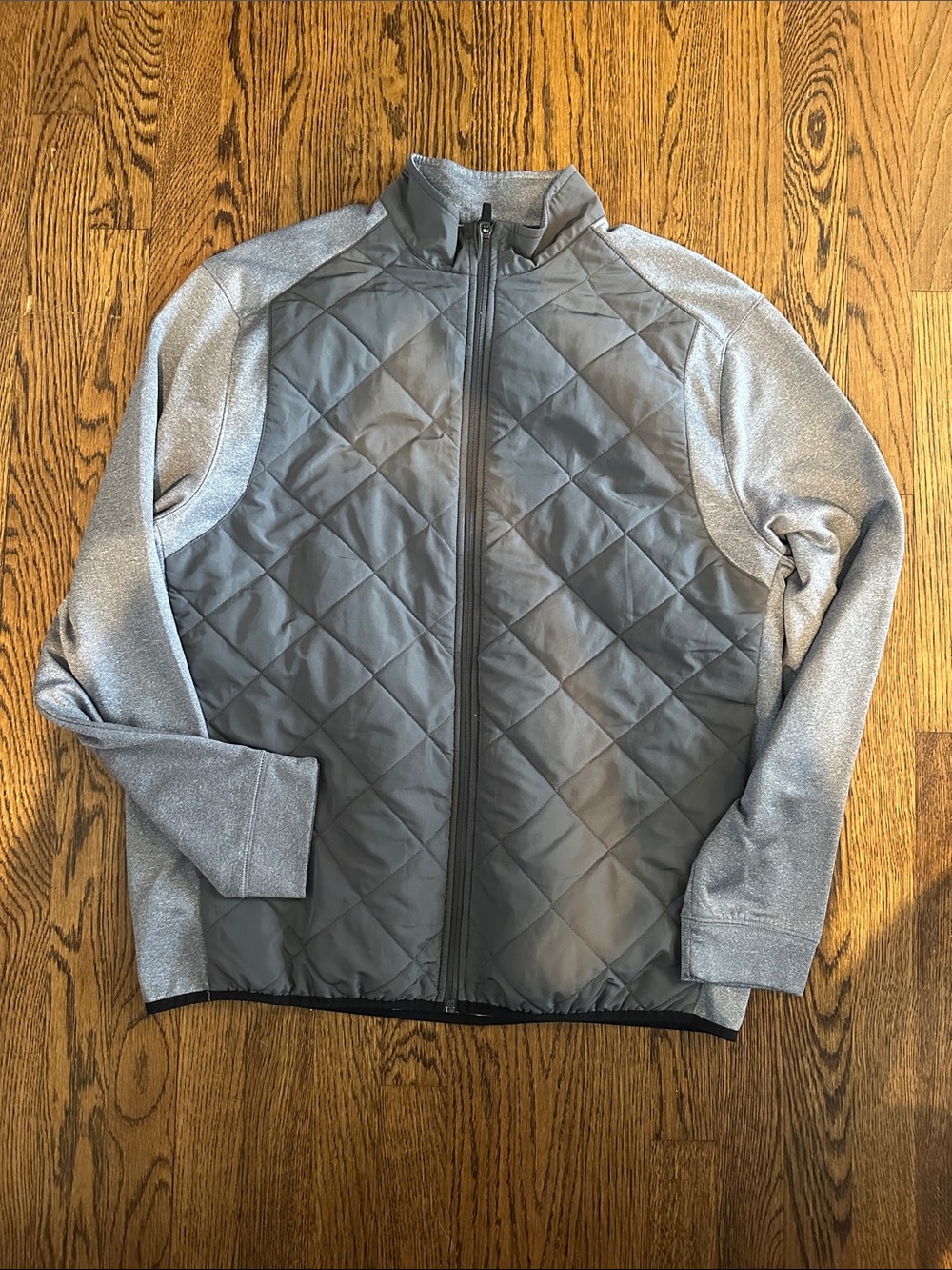 PGA Tour Lightweight Quilted Jacket in Gray